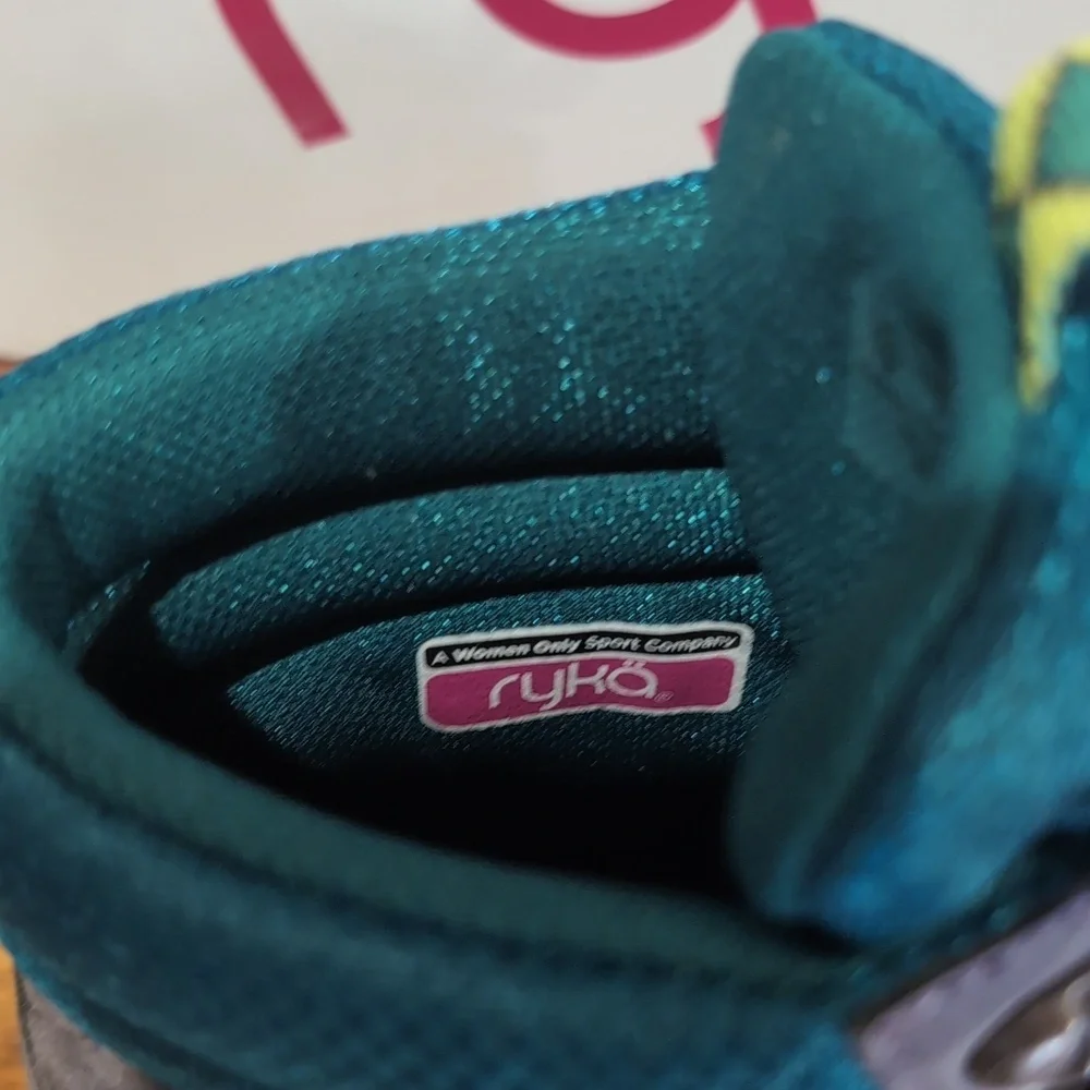 NIB Ryka Aurora Womens Boots High Top Sneakers Shoes Gray Teal Green Size 7 M